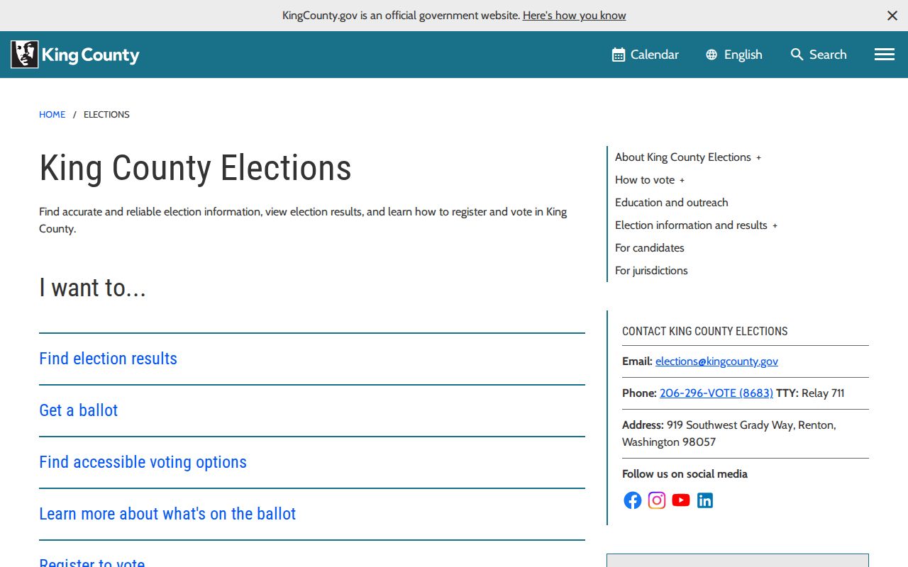 Redmond public records routing through King County Elections